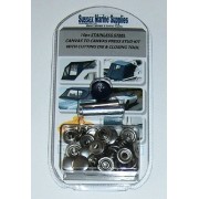 Marine Grade Stainless Steel 10pc Repair Kit Canvas To Canvas